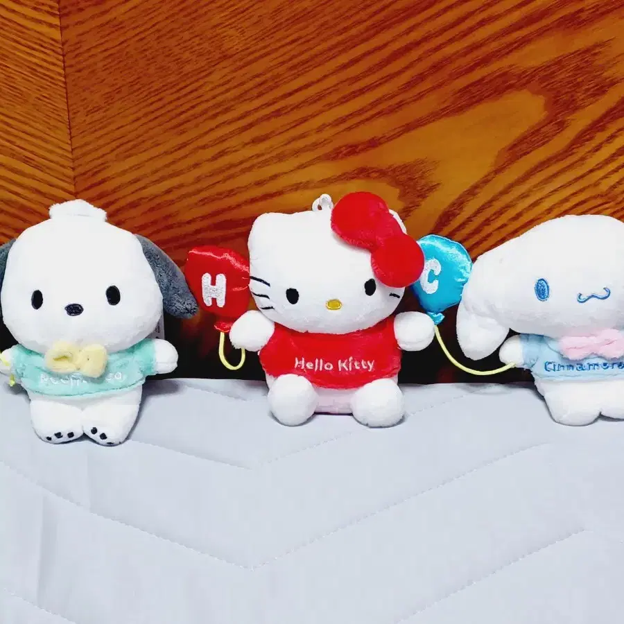 산리오 파티 키링인형 13센치 (포차코, 헬로키티, 시나모롤)
