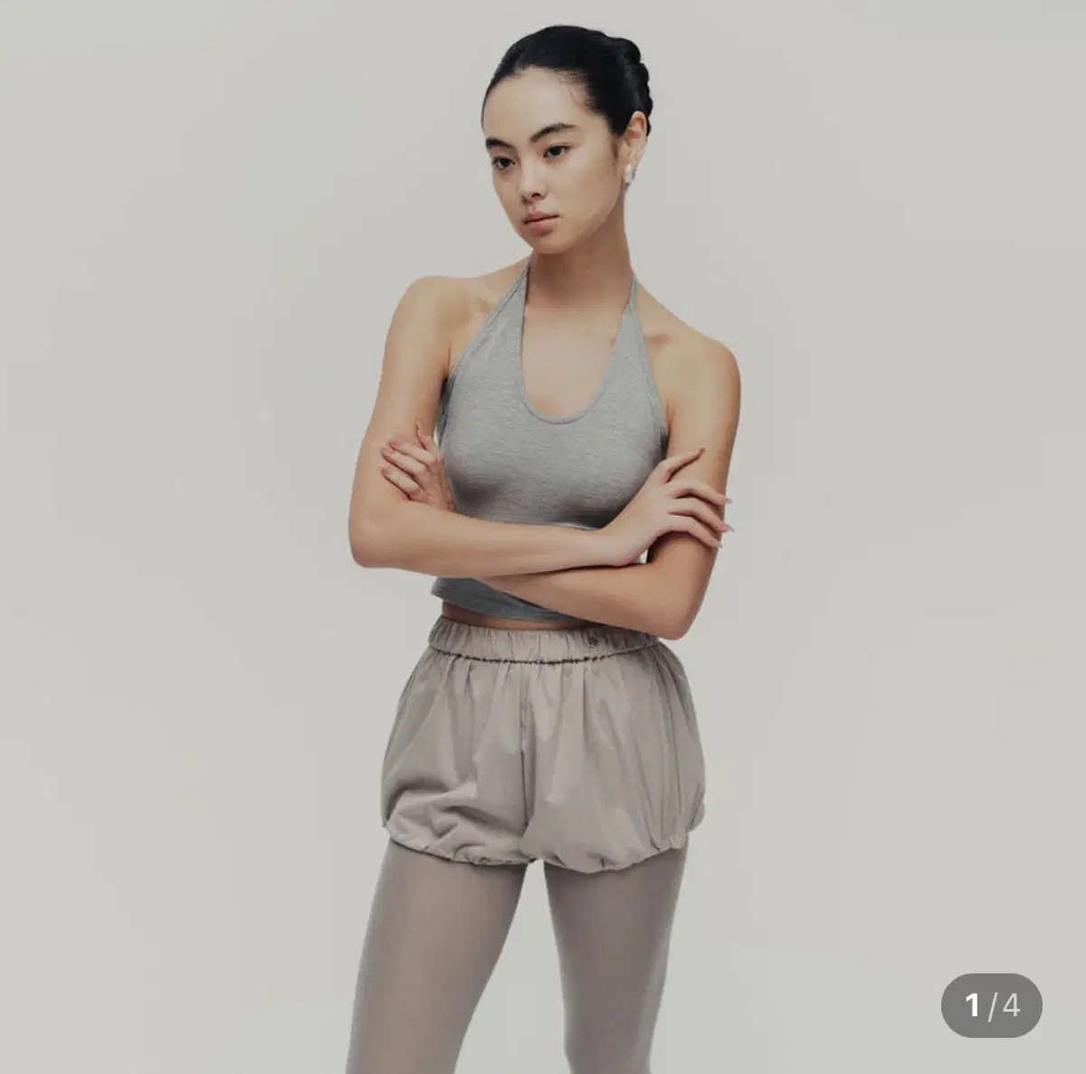 타이파 성인 발레 땀복 퍼퍼 쇼츠 Heated-Coated Puffer Shorts