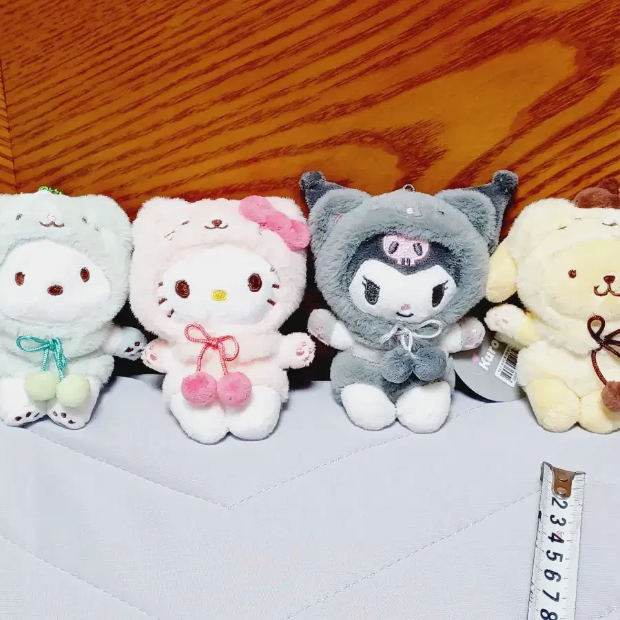 산리오 고양이 키링인형 8센치 (포차코, 헬로키티, 쿠로미, 폼폼푸린)