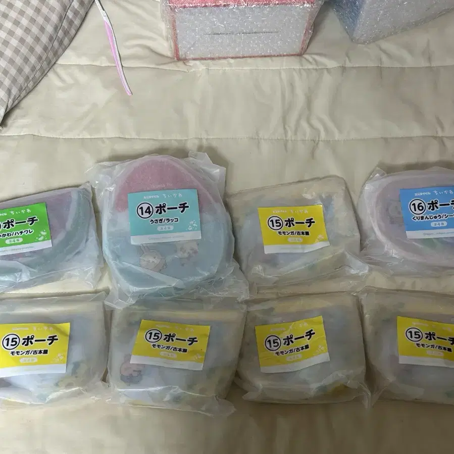 먼작귀 치이카와 애니마이 쿠지 파우치(13,14,15,16)