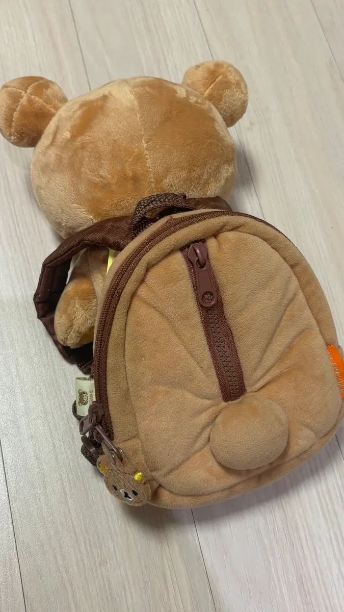 리락쿠마 인형 백팩 파우치