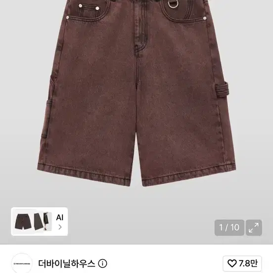 더바이닐하우스 반바지 L