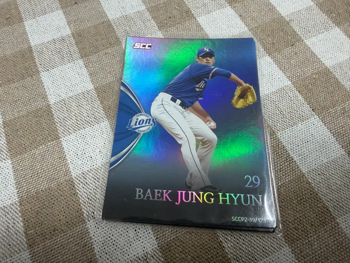 2019 SCC KBO 프리미엄 홀로 삼성라이온즈 백정현