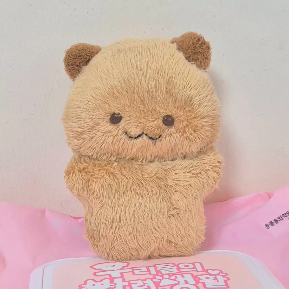 고전 빈티지 스타일 핸드메이드 아기 초코 햄스터 고양이 인형