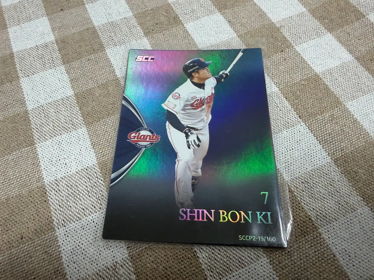 2019 SCC KBO 프리미엄 홀로 롯데자이언츠 신본기