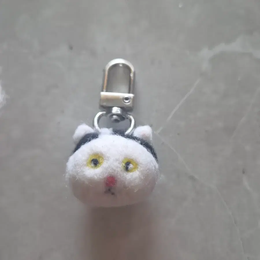 펠트 고양이 키링