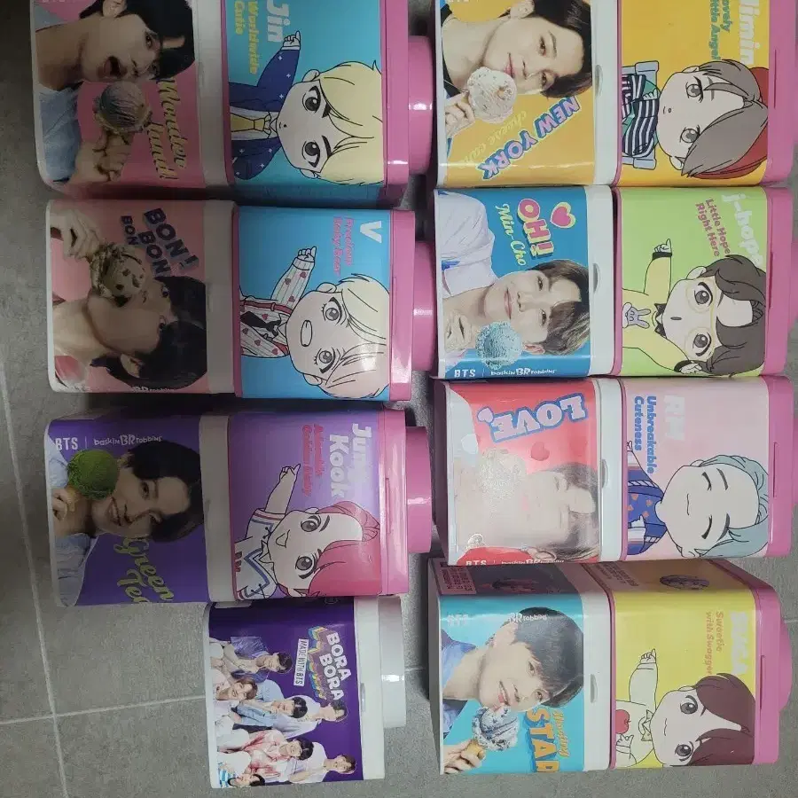 방탄 배라 콜라보 블록팩