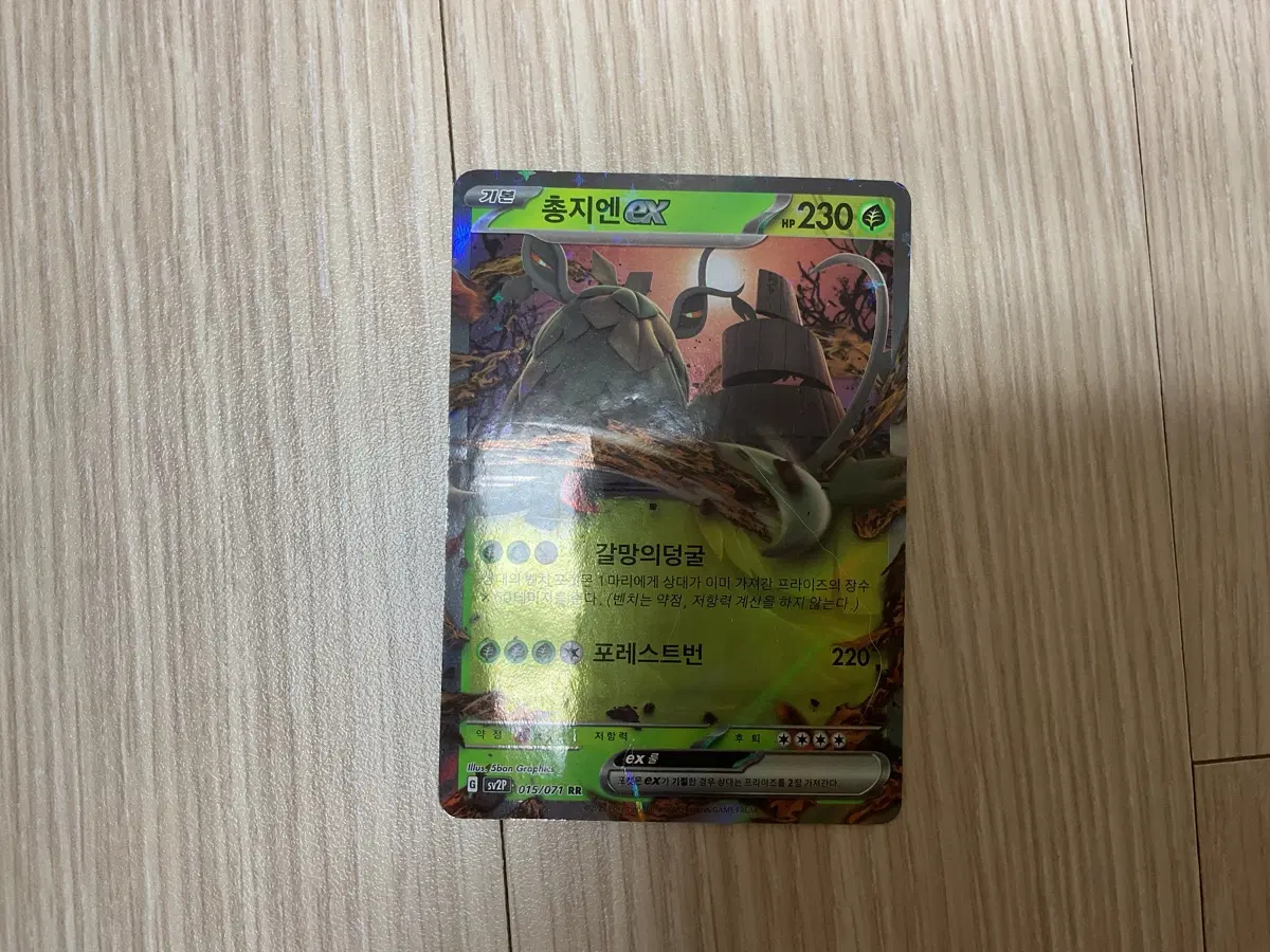 총지엔 EX 포켓몬 카드