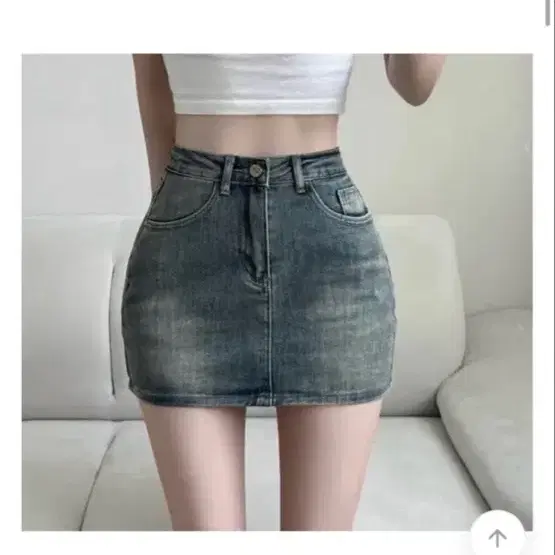 에이블리 빈티지청 스커트 청치마 청스커트 허리쏙