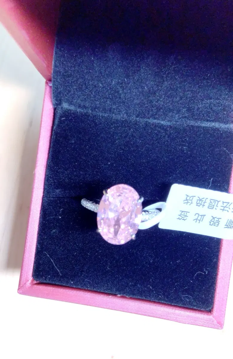 마다가스카르 연핑크 /비둘기알 반지/극히 희귀한 핑크색 반지/ 10*14mm