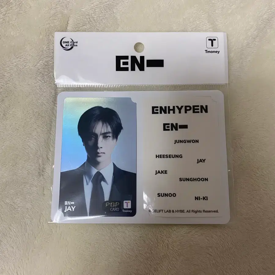 엔하이픈 제이 티머니 교통카드 포카