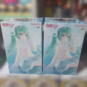 하츠네 미쿠 BANPRESTO EVOLVE 피규어 2개 세트 미개봉