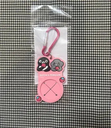 Suica 펭귄 카라비너 멀티 홀더 딸기