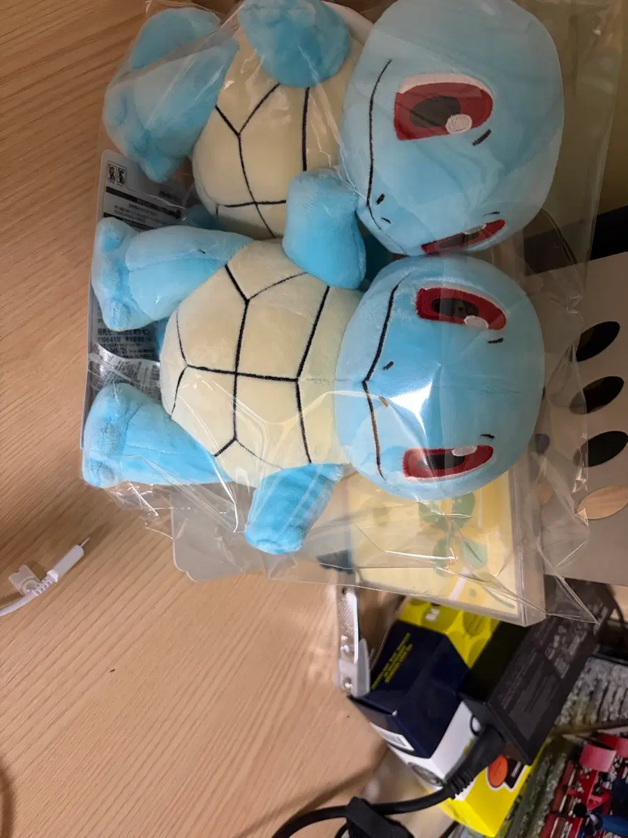 꼬부기 봉제인형두마리