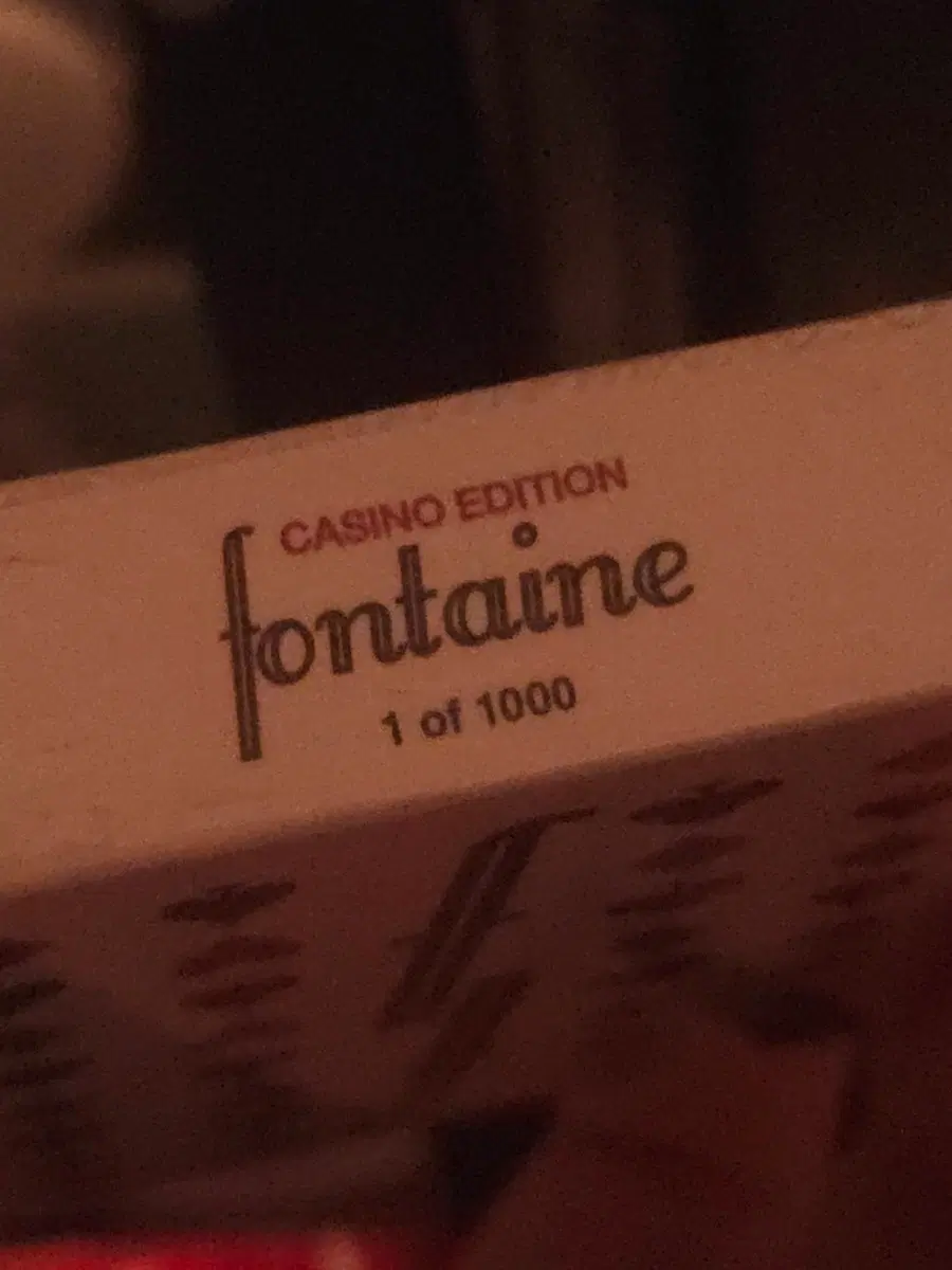 폰테인 fontaine casino edition 한정판 1 of 1000