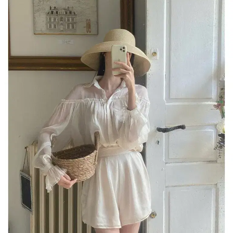 [새상품] 라벨르블랑 마고 셋업 S 아이보리