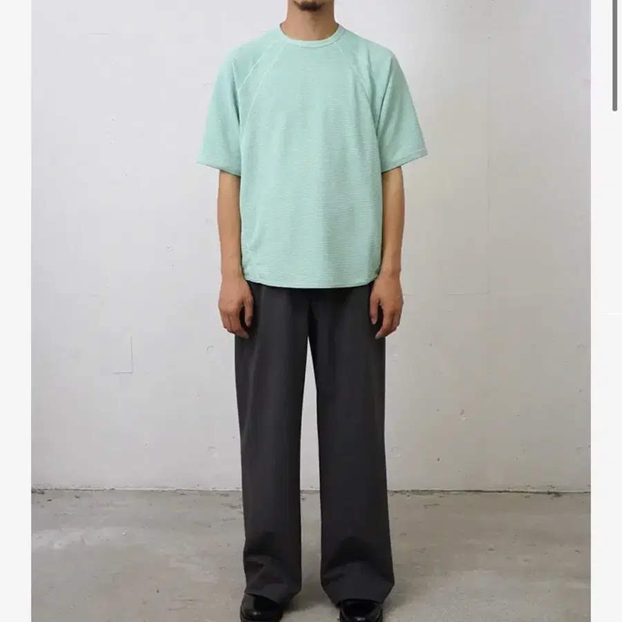 골드윈 와플 라이트 티셔츠 2 오펄그린 WF Light T-shirt opal green
