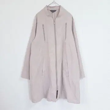 내추럴 베이직 M 베이지 롱 자켓 집업