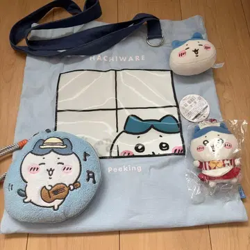 치이카와 (먼작귀) 하치와레 토트백 봉제 인형 세트