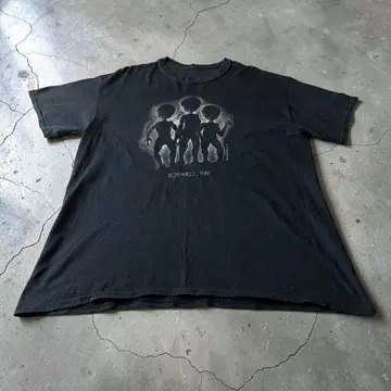 ROSWELL NM 에이리언 프린트T셔츠 UFO 로즈웰 페이드
