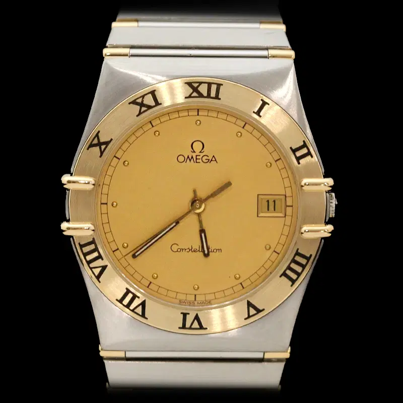 (정품)오메가 1310.10 컨스틸레이션 콤비 쿼츠 34mm