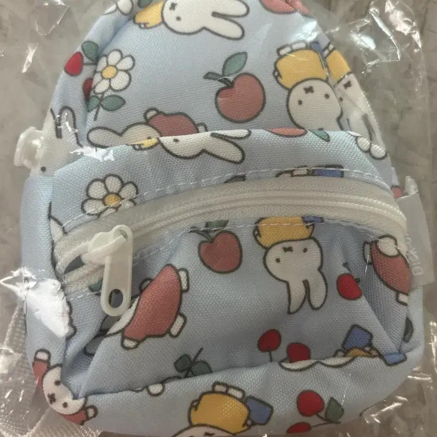미피 백팩 파우치 카라비너 배낭 miffy 블루 동전 지갑 파우치