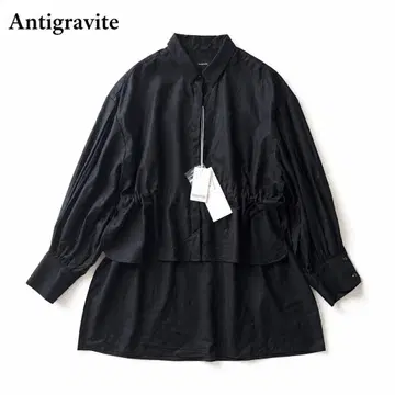 택 포함 Antigravite 앙티그라비테 셔츠 모 100% 긴팔