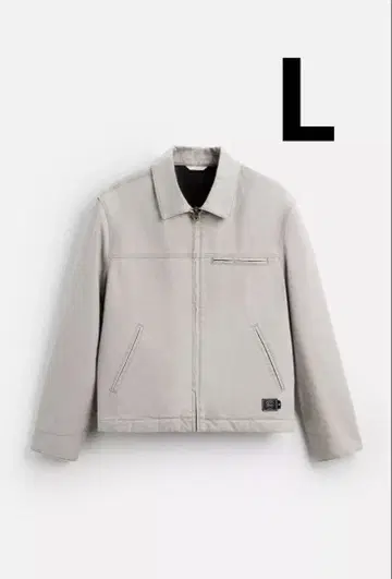 ZARA 워시드 가공 집업 퀼팅 자켓