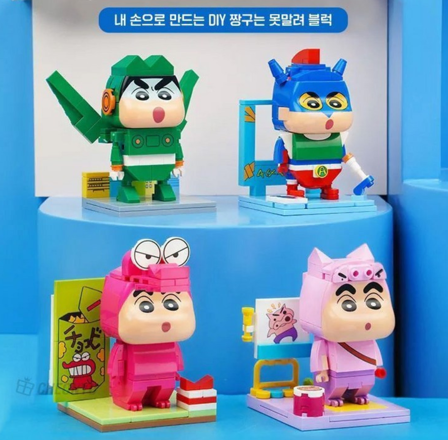 짱구액션가면 블록 피규어