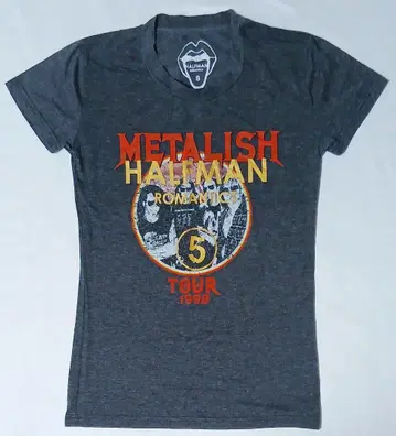 HALFMAN ROMANTICS Metalish 그레이 T셔츠