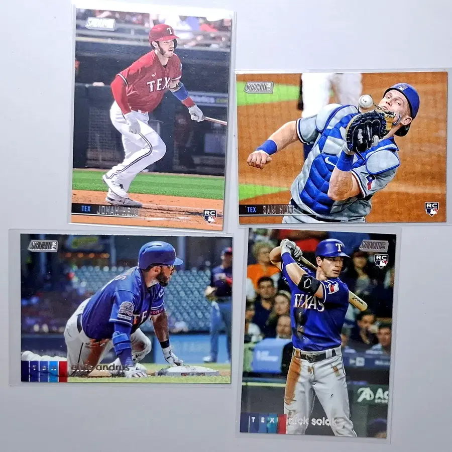MLB 텍사스 루키 3장 + 엘비스 안드러스 총 4장 스타디움 클럽
