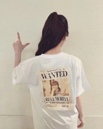 미사용 새상품 사쿠라자카46 모리야 레이나 라빗! T셔츠 L사이즈