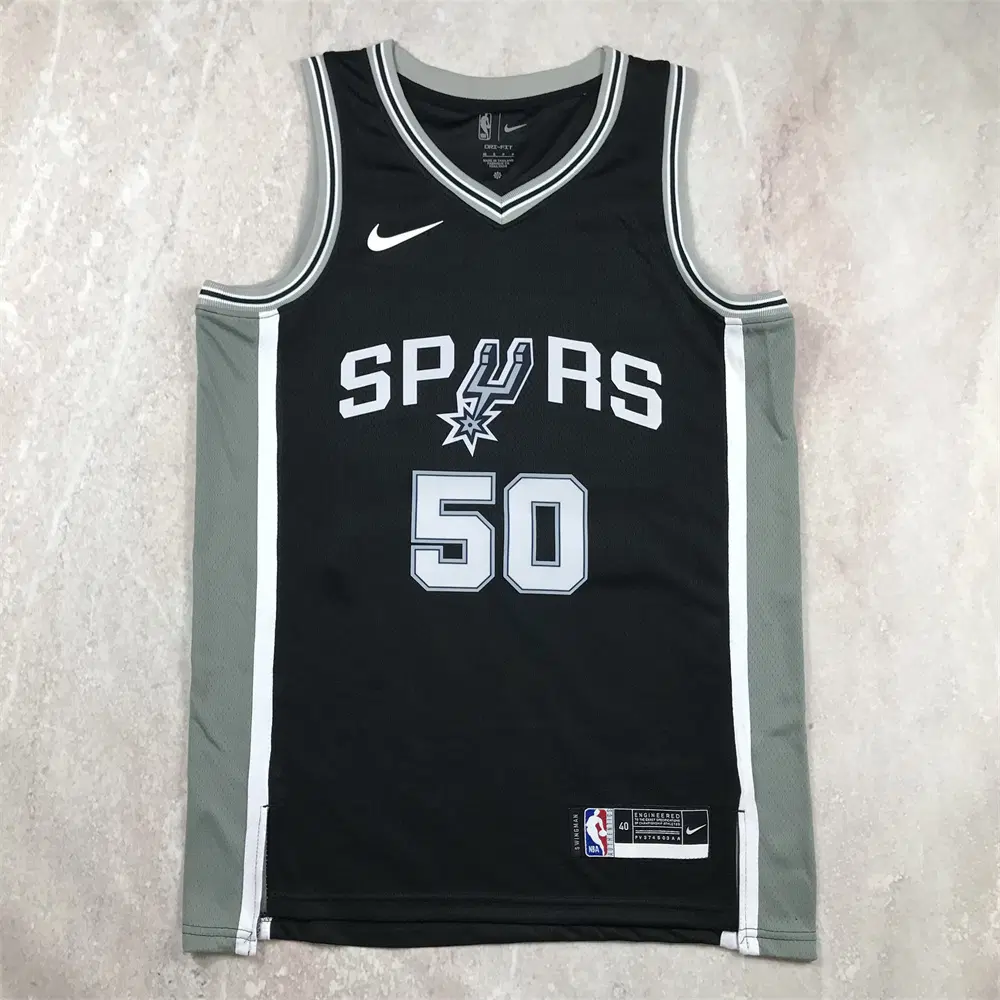 NBA 스퍼스 50번 마린대장 데이비드 로빈슨 블랙 핫픽스 농구조끼