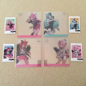 NTE 아키하바라 캠페인 미니 클리어 색지 x 4 폴라로이드풍 카드 x 4