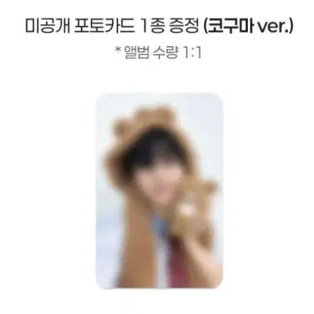 영케이 뮤빗몰 미공포 코구마 ver 3장
