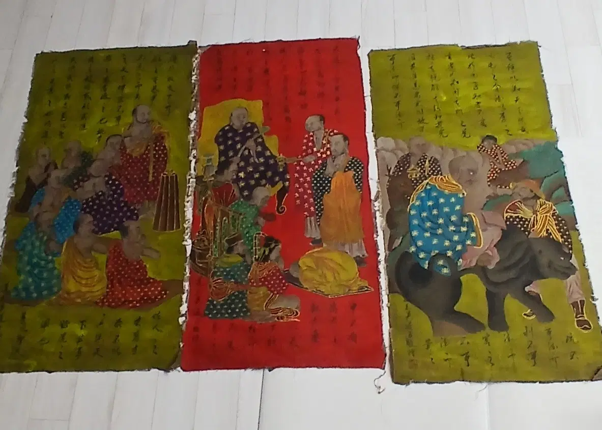 화성오도자풍 도덕경 청정경고회화6폭