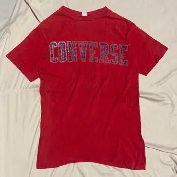 converse y2k 헤이세이 갸루 빅 로고 프린트 T 레드 vintage