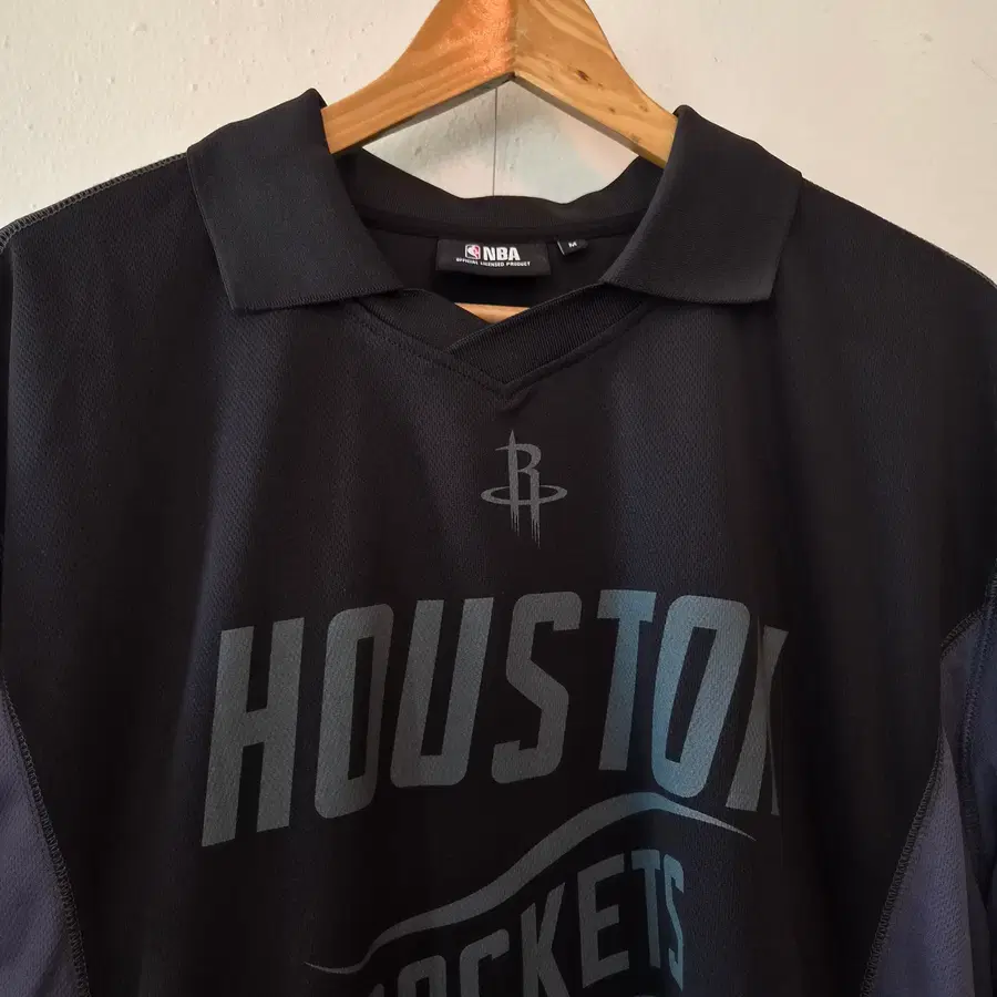 NBA 남성 HOU E BIKE 컬러블록 카라 반팔 티셔츠 M사이즈