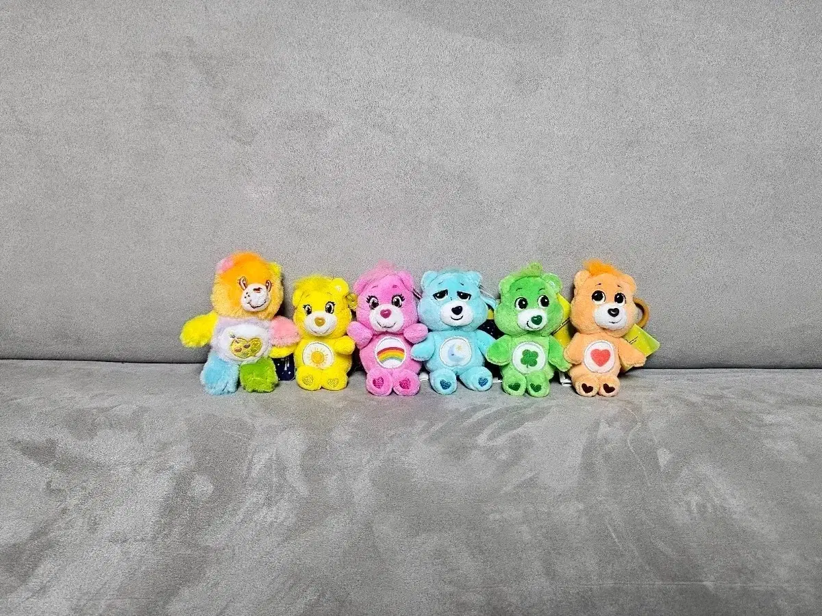 정품 케어베어 워크오브하트베어 10cm 키링인형