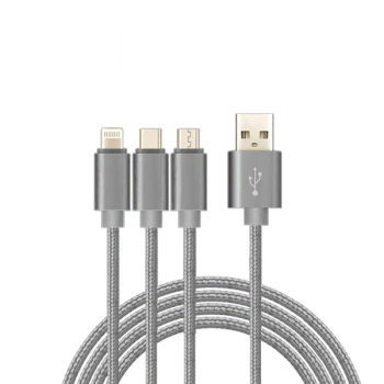 USB-A 2.0 to 3in1 멀티충전 데이터 케이블 1m