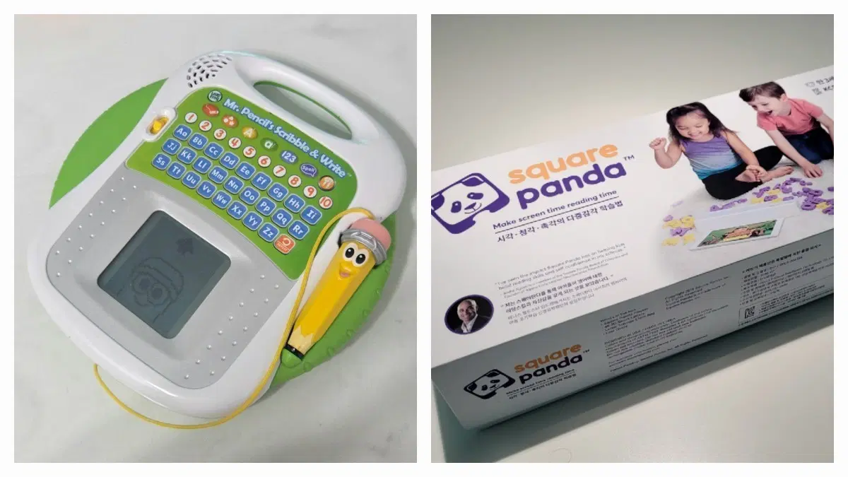 leapfrog Mr. Pencil 랩프로그 미스터 펜슬 + 스퀘어판다 파닉스 교구 일괄