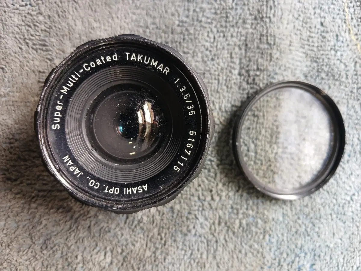 TAKUMAR 아사히 슈퍼멀티코팅 타쿠마 f1.3.5/35mm 스쿠류렌즈