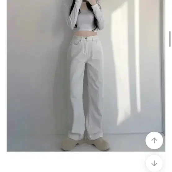 에이블리 자스민벨 와이드 면팬츠