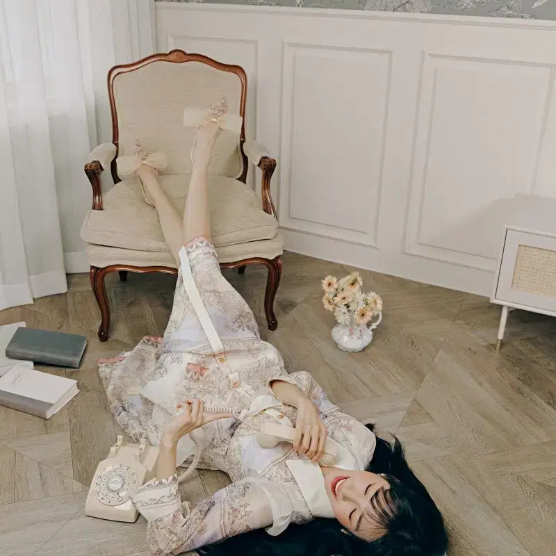 여성66/ 샤틴 티파니영 벨티드 원피스