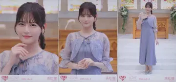 =LOVE 2025년 7월 랜덤 브로마이드 타카마츠 히토미 2025 July-II ([ 연인 이상, 좋아함 미만 ] MV 의상) 3종 컴프
