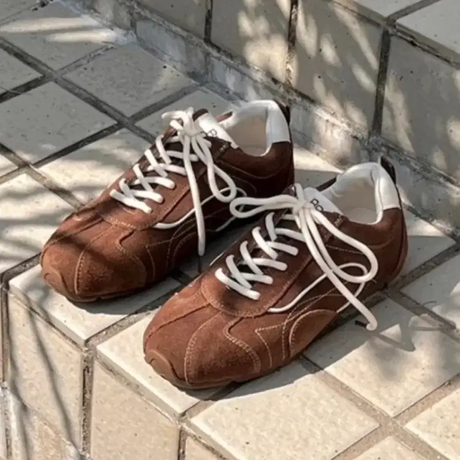 바이아덜스 Murene leather sneakers 브라운 스니커즈