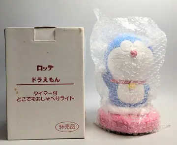 롯데 경품 도라에몽 타이머 부착 어디든지 말하는 라이트 / 약 20cm 복숭아색 받침대