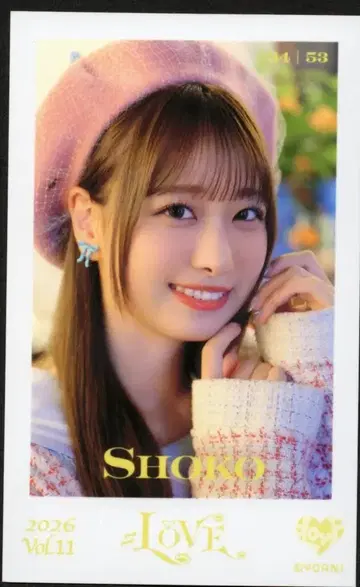 =LOVE Vol.11 타키와키 쇼코 미니 포토 카드 34/53
