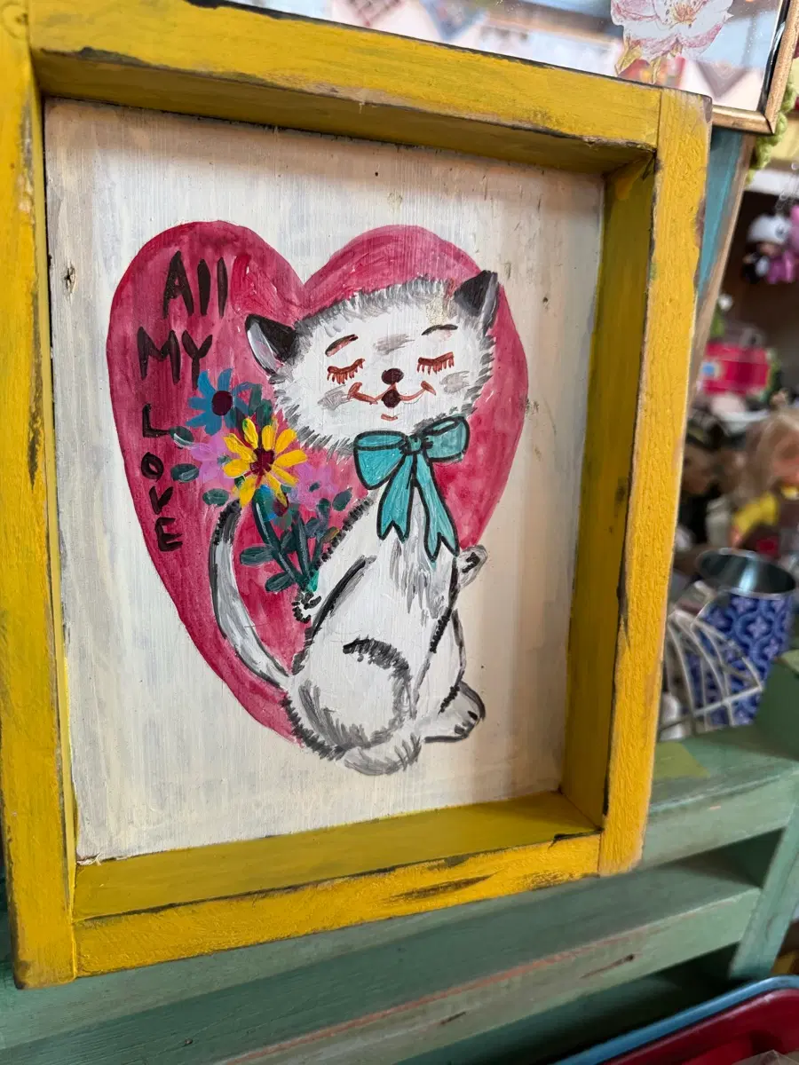 고양이.벽걸이.그림
