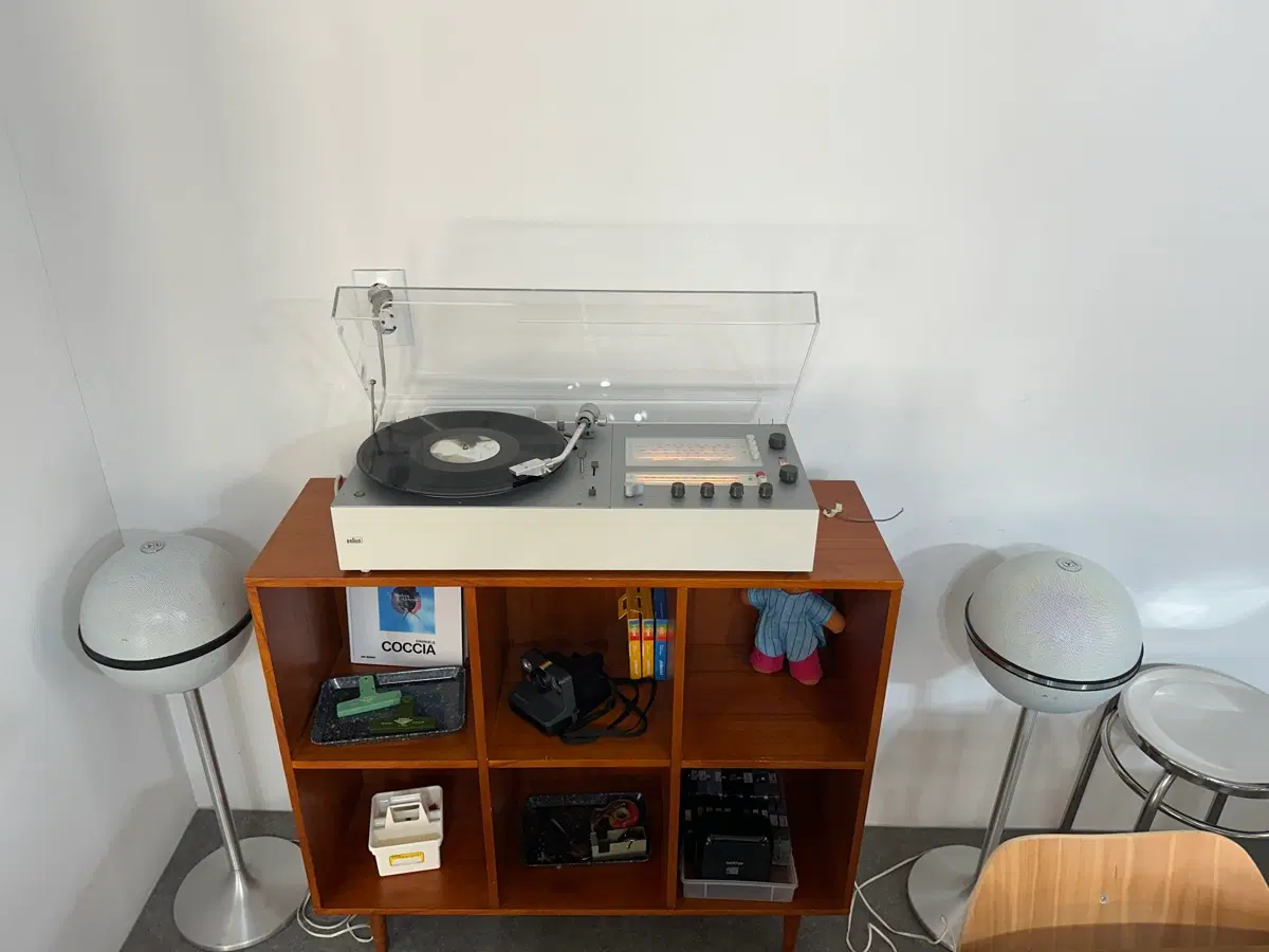 Braun Audio 300 + Grundig audiorama 4000 턴테이블 라디오 오디오